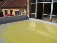 Ukázka izolace teras, bazénů a skládek